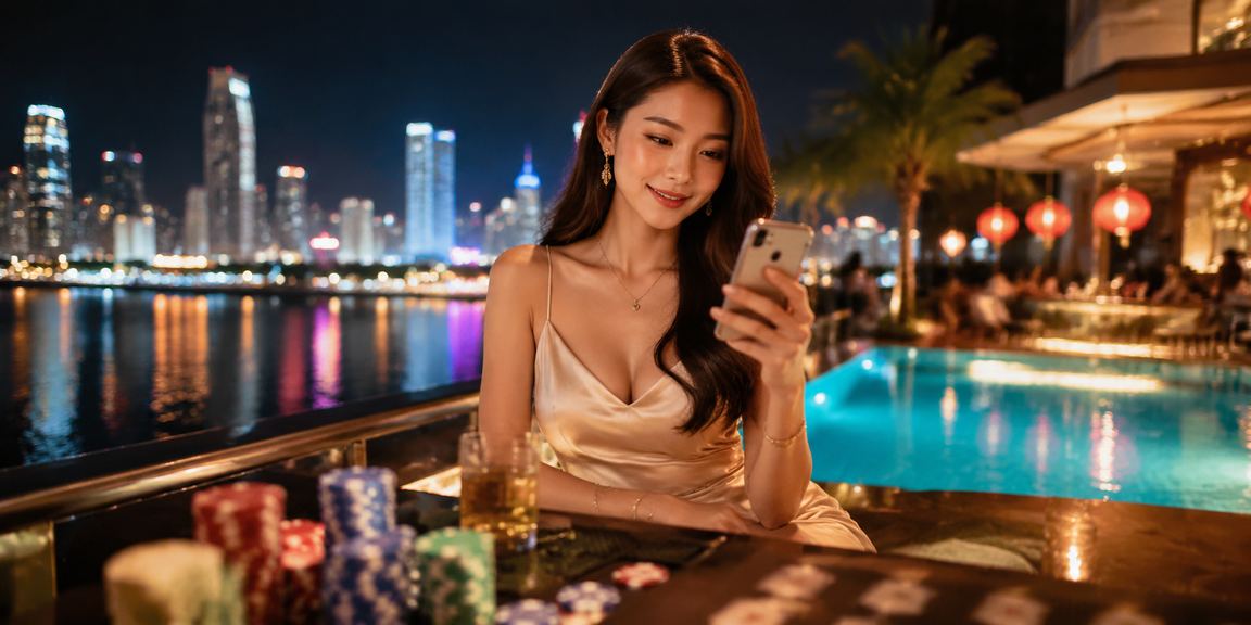 Cảnh giải trí trực tuyến trên thiết bị di động tại Mũi Né